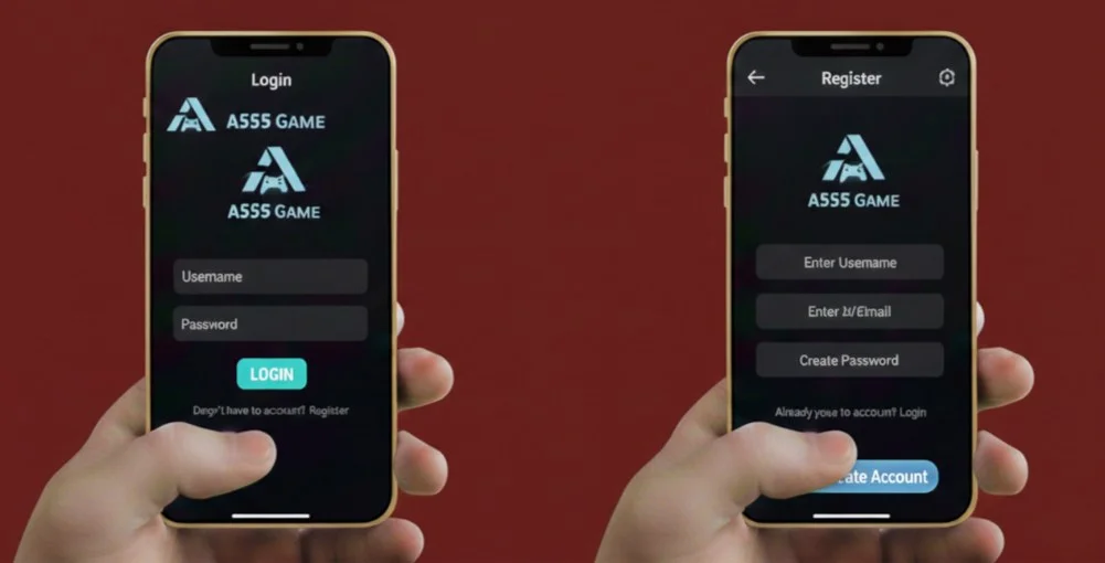 A555 Game Register and Login